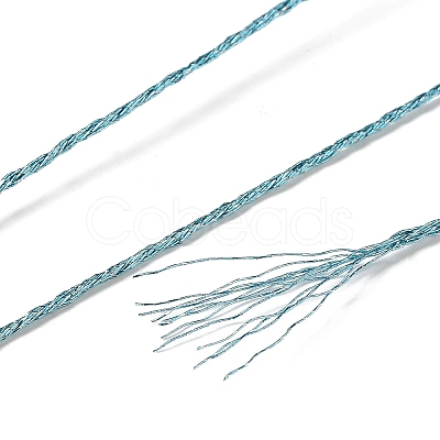 10 Skeins 12-Ply Metallic Polyester Embroidery Floss OCOR-Q057-A04-1