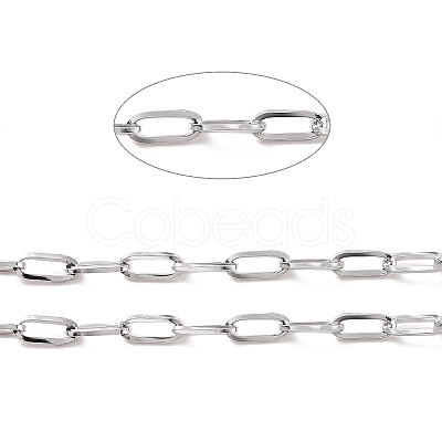 Tarnish Resistant 304 Stainless Steel Cable Chains CHS-C002-03P-05-1
