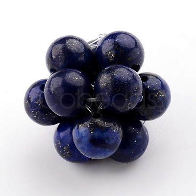 Natural Lapis Lazuli Woven Beads G-JF-6mm-02-1