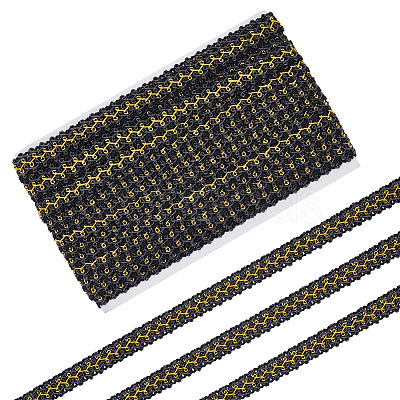 Polyester Lace Trim OCOR-WH0109-356B-1