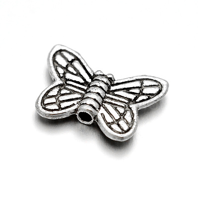 Vintage Alloy Butterfly Beads X-KK-M112-14AS-1