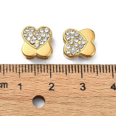 Ion Plating(IP) 304 Stainless Steel Slide Charms STAS-C089-06L-G-1