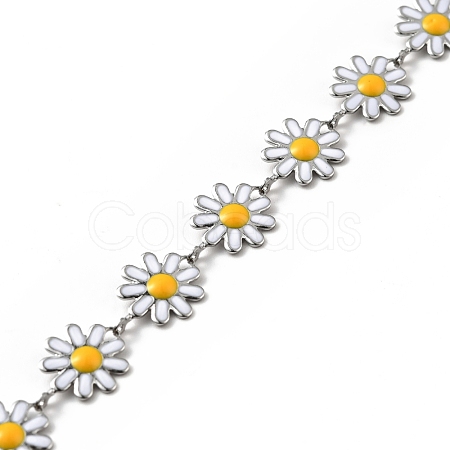 304 Stainless Steel Flower Link Chains CHS-C004-04B-P-1
