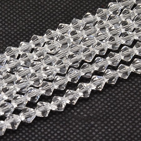 Imitate Austrian Crystal Bicone Glass Beads Strands GLAA-F029-3x3mm-13-1