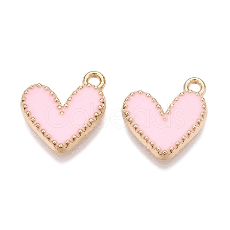 Rack Plating Alloy Enamel Charms ENAM-N056-343G-D-1