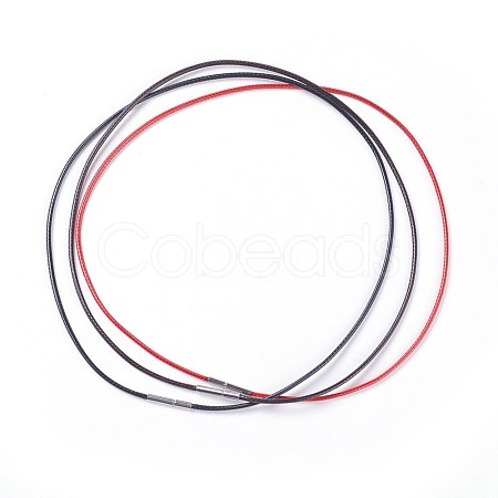 Waxed Polyester Cord Necklace Making MAK-I011-05-A-1