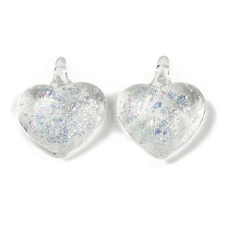 Lampwork Pendants FOIL-K003-02C-1