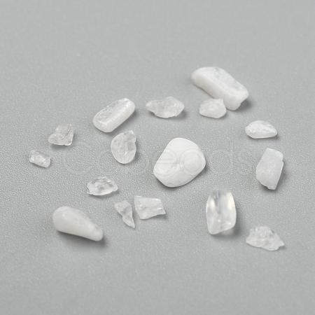 Natural White Moonstone Chip Beads G-L453-10A-1