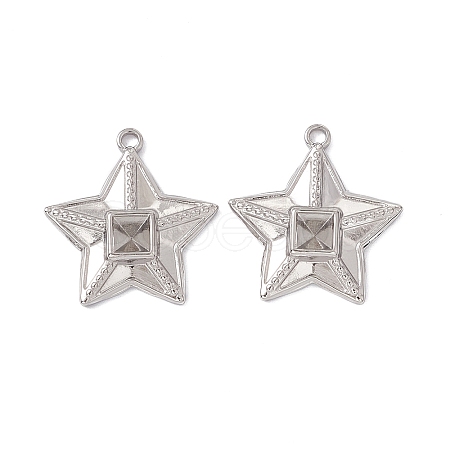 Non-Tarnish 304 Stainless Steel Pendants LS-STAS-K242-12P-1