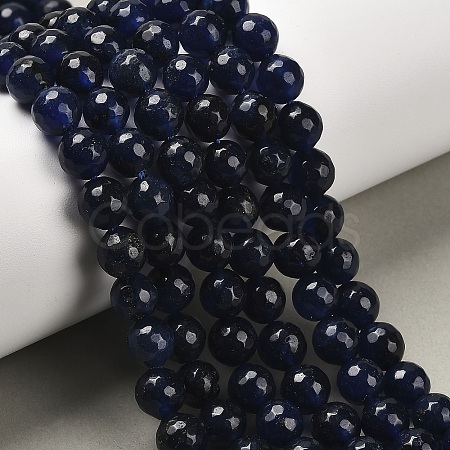 Natural White Jade Bead Strands X-G-R346-8mm-04-1