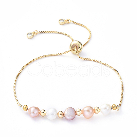 Adjustable Brass Slider Bracelets BJEW-JB05149-1