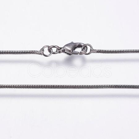 Eco-Friendly Rack Plating Brass Chain Necklaces MAK-G002-05B-A-FF-1