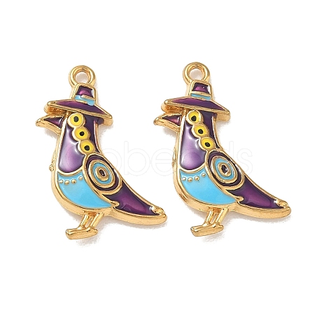 304 Stainless Steel Enamel Pendants STAS-L316-23G-06-1