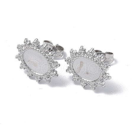 Non-Tarnish 304 Stainless Steel Stud Earring Findings STAS-F286-12P-1