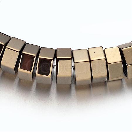 Electroplate Non-magnetic Synthetic Hematite Bead Strands G-F300-15-06-1