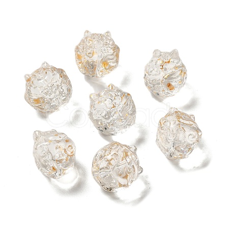 Transparent Glass Beads GLAA-D025-05H-1