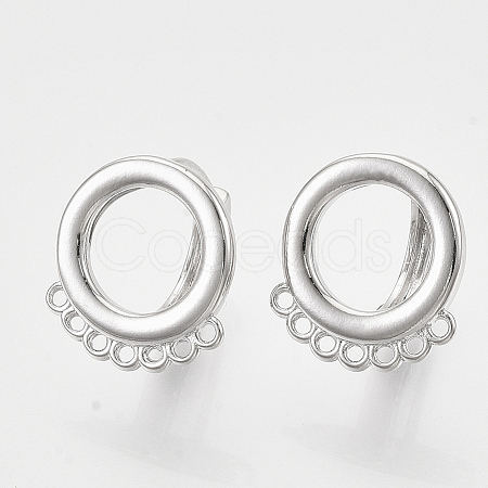 Hoop Earring Findings KK-T048-007P-NF-1