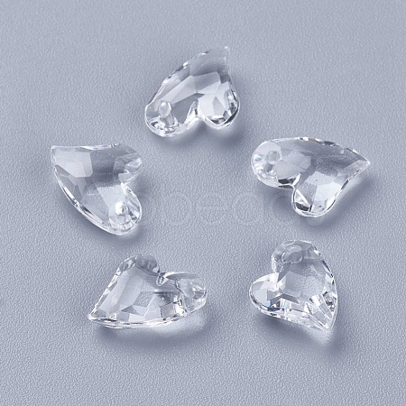 Transparent Acrylic Charms X-MACR-G055-11mm-02X-1