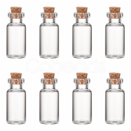 Glass Jar Glass Bottles AJEW-H004-3-1