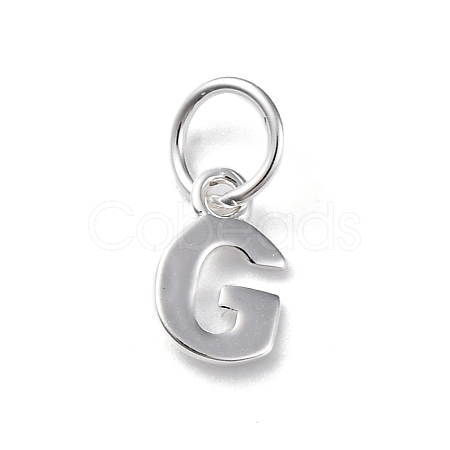 925 Sterling Silver Letter Charms LS-STER-C012-01S-G-1