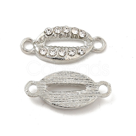 Alloy Connector Charms with Crystal Rhinestone FIND-H039-74P-1