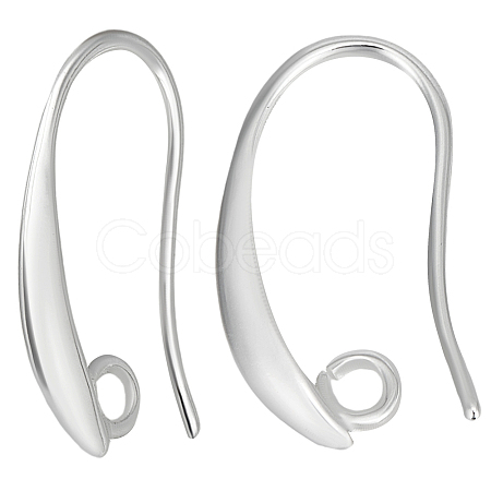 20 Pairs Brass Earring Hooks KK-BBC0016-18-1