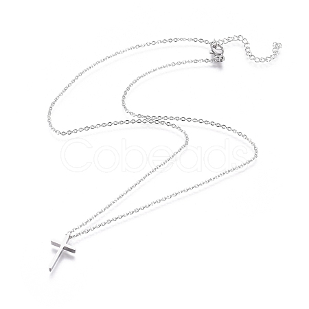 Non-Tarnish 304 Stainless Steel Pendant Necklaces NJEW-F274-03P-B-1