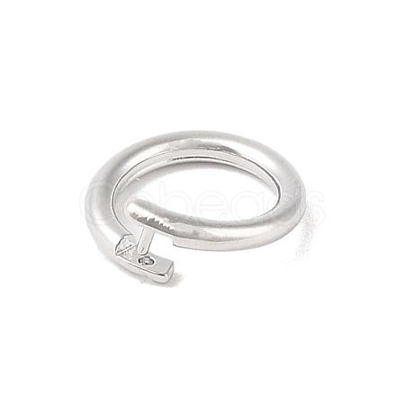 Brass Locking Jump Rings KK-S369-01P-04-1
