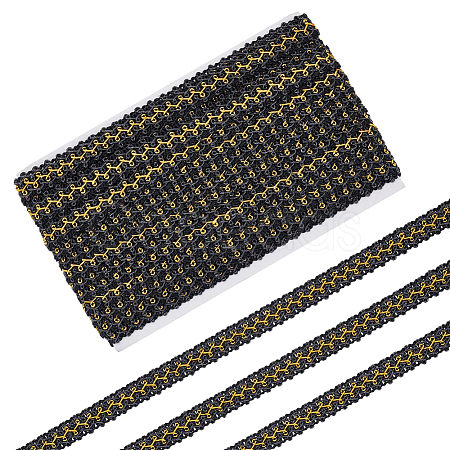 Polyester Lace Trim OCOR-WH0109-356B-1