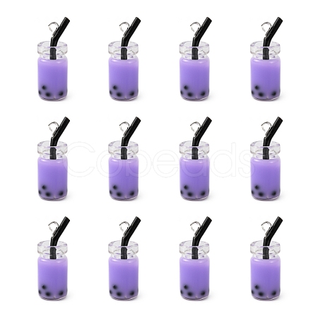 Glass Bottle Pendants X-CRES-N017-03E-1