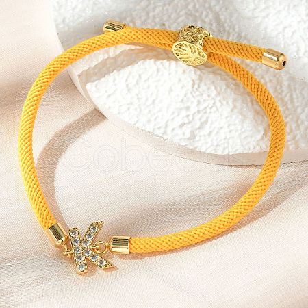 Adjustable Nylon Cord Bracelets X-BJEW-C096-01G-11-1