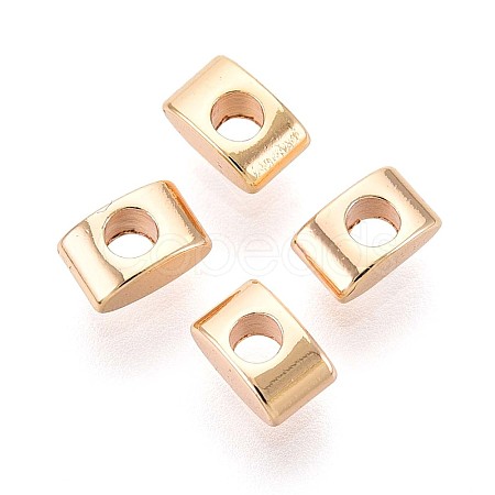 Brass Spacer Beads KK-T075-63G-1