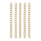 304 Stainless Steel Chain Extenders, Real 18K Gold Plated, 47~53x3mm