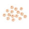 Brass Flat Round Spacer Beads, Rose Gold, 4x1.5mm, Hole: 1.5mm