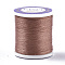 Nylon 66 Coated Beading Threads for Seed Beads, Sienna, 0.1mm, about 54.68 yards(50m)/roll