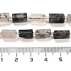 Natural Black Rutilated Quartz Beads Strands G-G068-A32-01-5