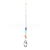 Glass Teardrop Chandelier Pendant Decorations HJEW-JM00856-2