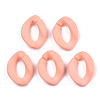 Opaque Spray Painted Acrylic Linking Rings X-OACR-S036-001A-I13-1