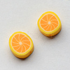 Handmade Polymer Clay Lemon Beads X-CLAY-Q170-12-2