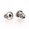 Tarnish Resistant 304 Stainless Steel Ear Nuts Findings STAS-R071-29-3