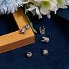 6Pcs 3 Styles Brass Micro Pave Cubic Zirconia Beads ZIRC-SZ0001-17-4