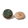 Alloy Enamel Shank Buttons BUTT-WH0015-52B-2