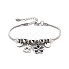 Alloy Beaded Bracelets PW-WG3770E-07-1