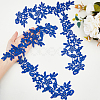Flower Polyester Embroidery Lace Ornament Accessories PATC-WH0005-53B-3