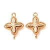 Brass Connector Charms X-KK-CBAB2E2-01G-1