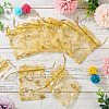 50Pcs Heart Printed Organza Bags OP-TADJ0001-01K-4