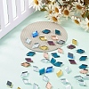 Rhombus Mosaic Tiles Glass Cabochons DIY-P045-12-4