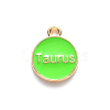 Alloy Enamel Pendants X-ENAM-S124-01A-06C-3