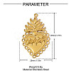 304 Stainless Steel Pendants STAS-OY006-19G-2
