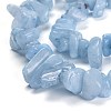 Dyed Natural Aquamarine Beads Strands G-G011-12-3